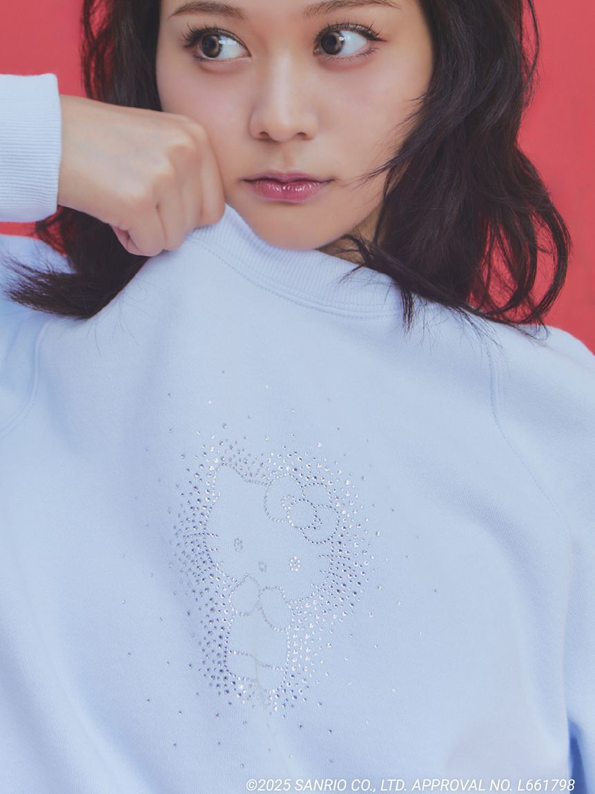 FURFUR「【WEB・一部店舗限定カラー】HELLO KITTYクリスタルスウェット」|スウェット・ジャージ|