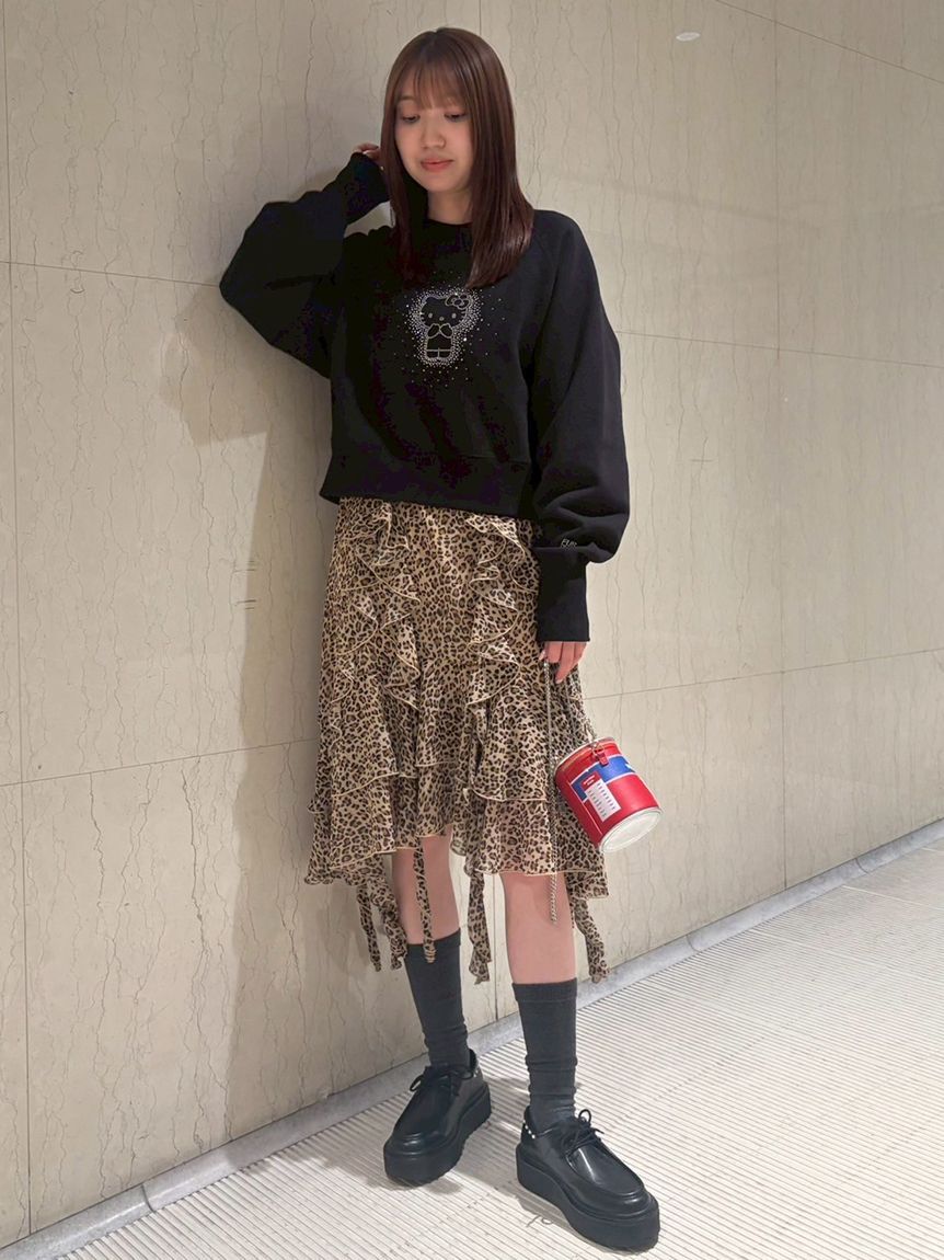 FURFUR「【WEB・一部店舗限定カラー】HELLO KITTYクリスタルスウェット」|スウェット・ジャージ|