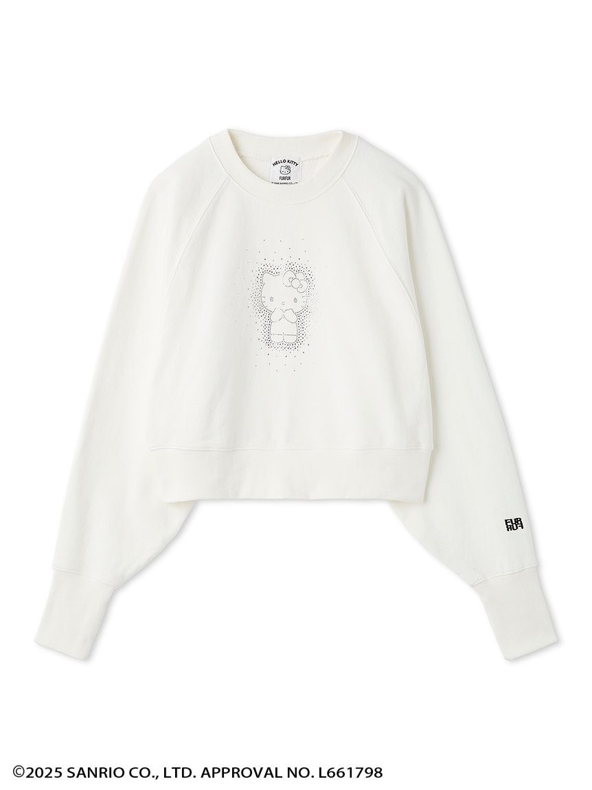 FURFUR「【WEB・一部店舗限定カラー】HELLO KITTYクリスタルスウェット」|スウェット・ジャージ|