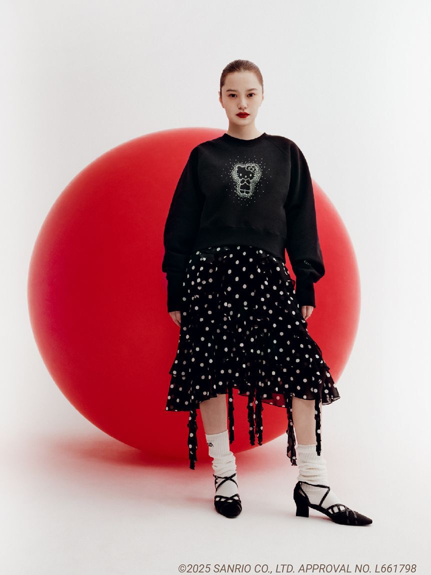 FURFUR「【WEB・一部店舗限定カラー】HELLO KITTYクリスタルスウェット」|スウェット・ジャージ|