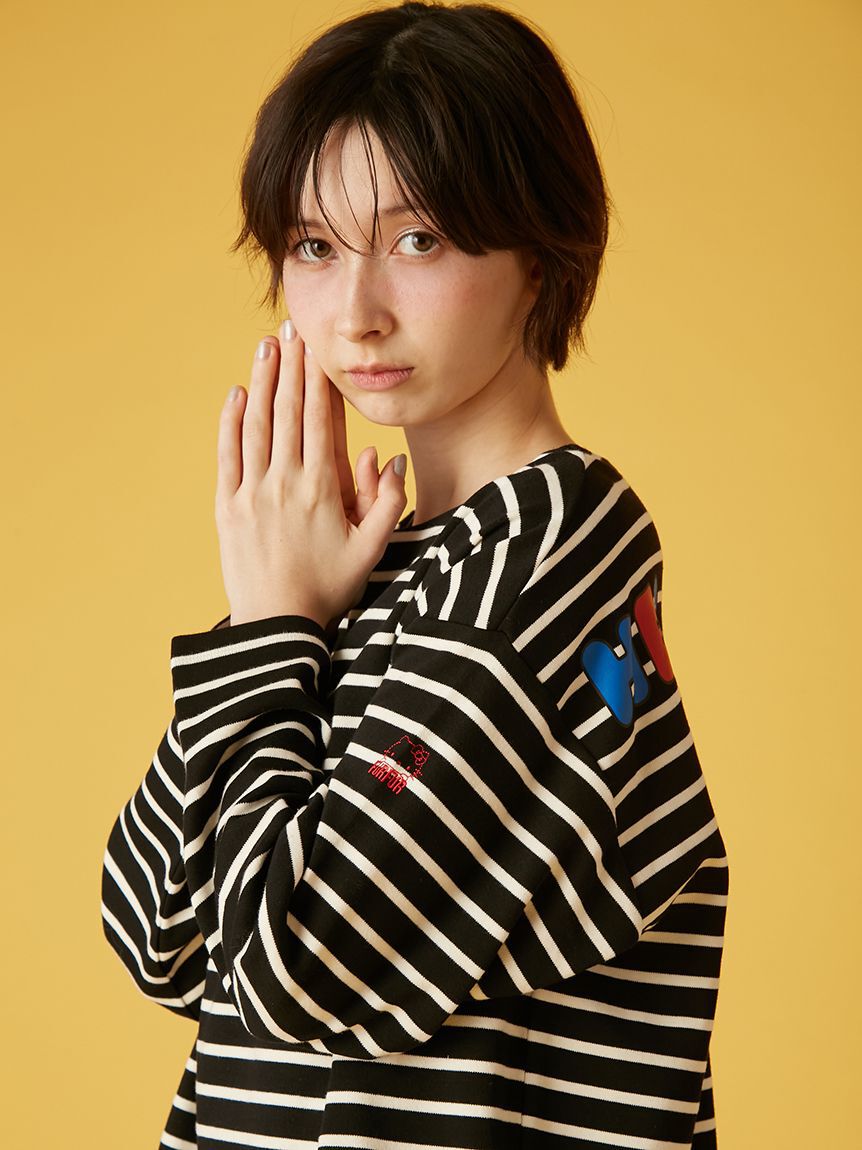 FURFUR「HELLO KITTYボーダーカットソー」|Tシャツ・カットソー|