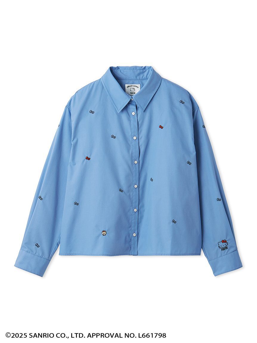 FURFUR「HELLO KITTYリボン刺繍シャツ」|シャツ・ブラウス|