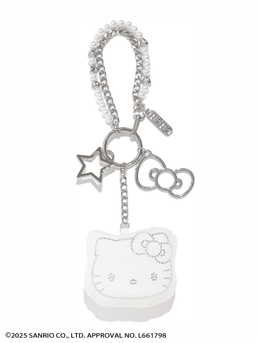 FURFUR「HELLO KITTYクリスタルチャーム」|キーケース|WHT