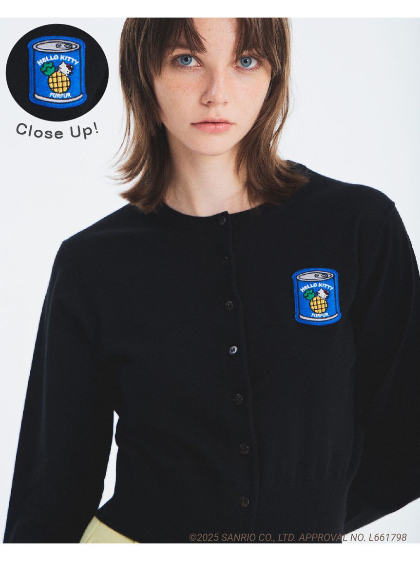 FURFUR「HELLO KITTYワッペンカーディガン」|カーディガン|BLK