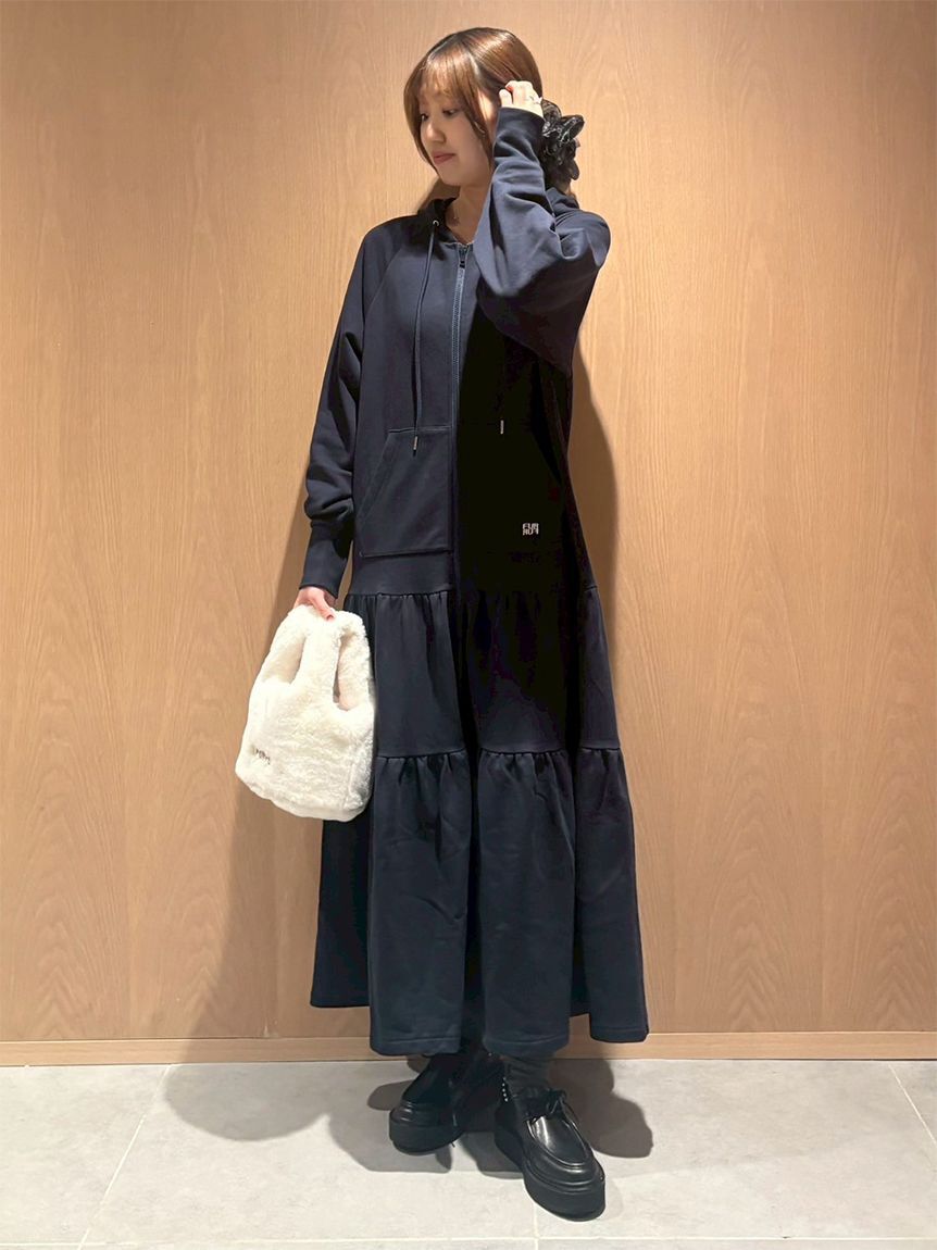 FURFUR「フーディーティアードワンピース」|ワンピース|