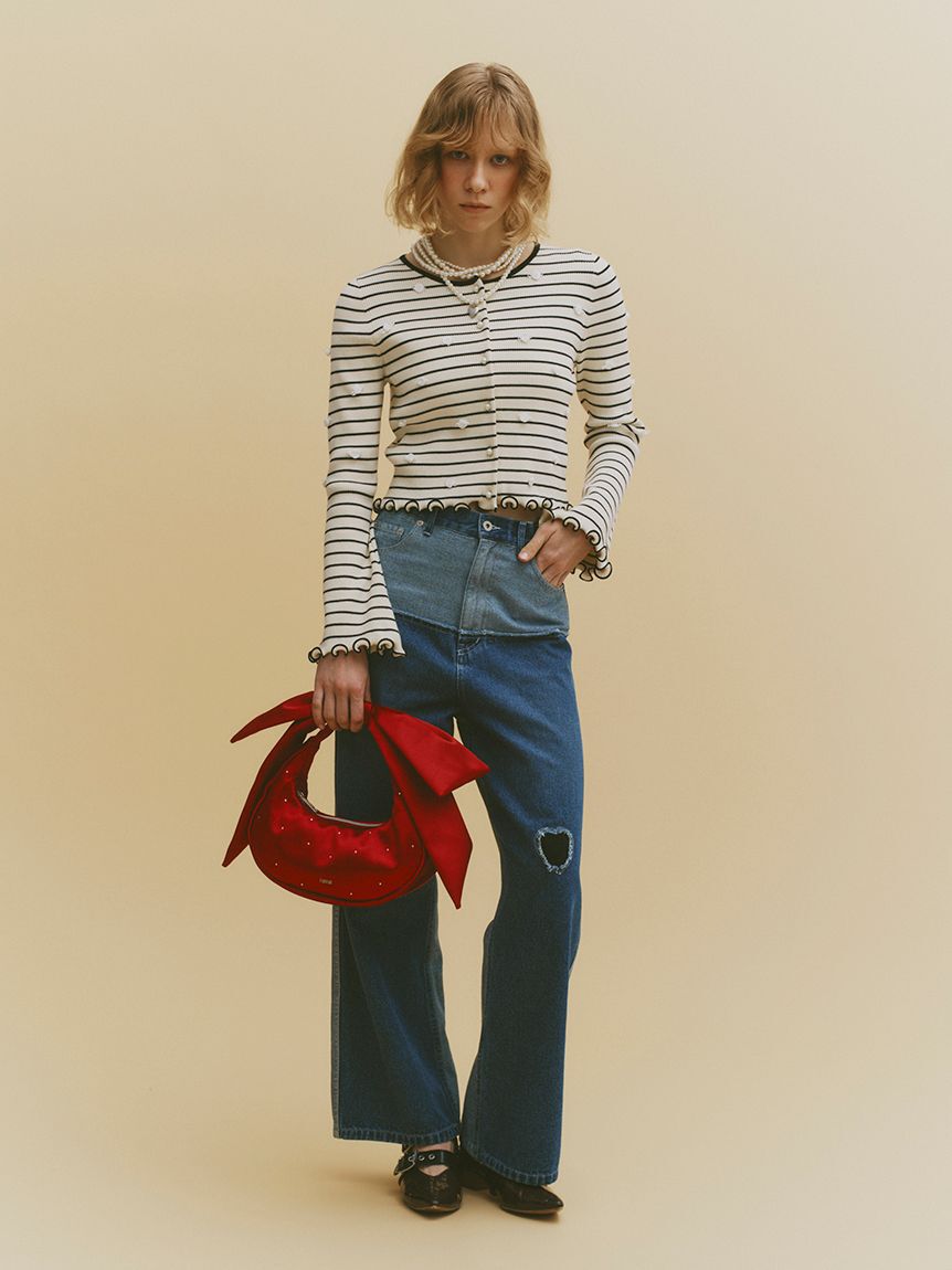 FURFUR「パッチワークデニムパンツ」|デニム|