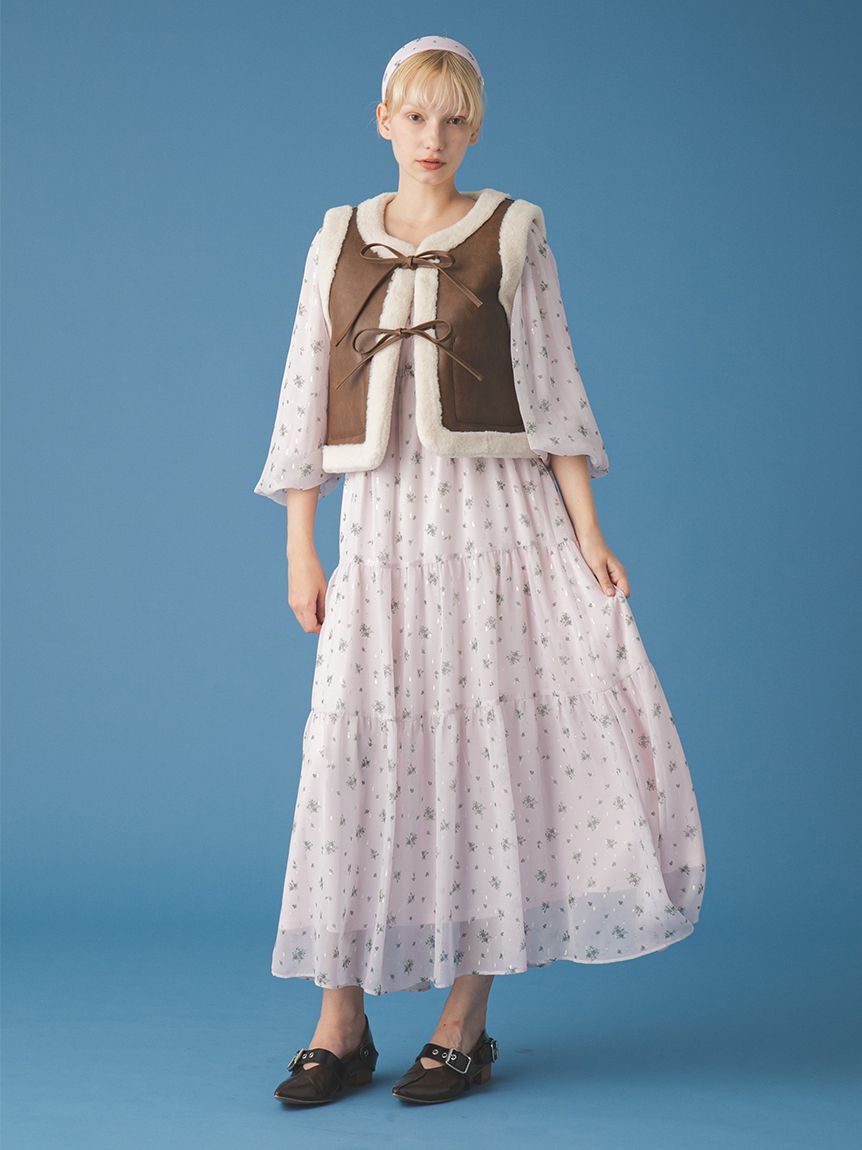 FURFUR「オリジナルフラワープリントカチューシャ」|ヘアバンド|