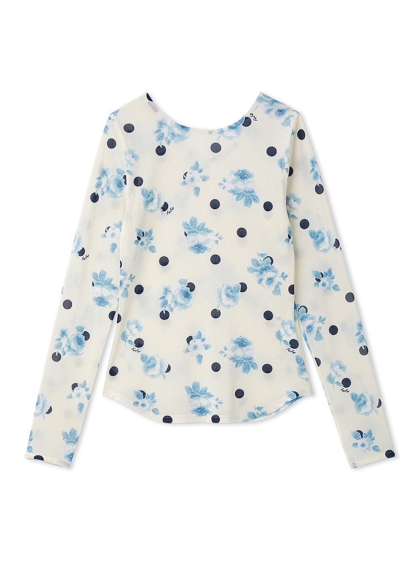 FURFUR「ぼかしフラワープリントシアープルオーバー」|Tシャツ・カットソー|IVR