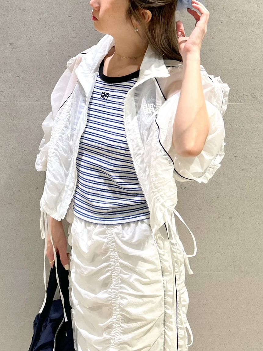 FURFUR「ロゴ刺繍ボーダータンクトップ」|タンクトップ|