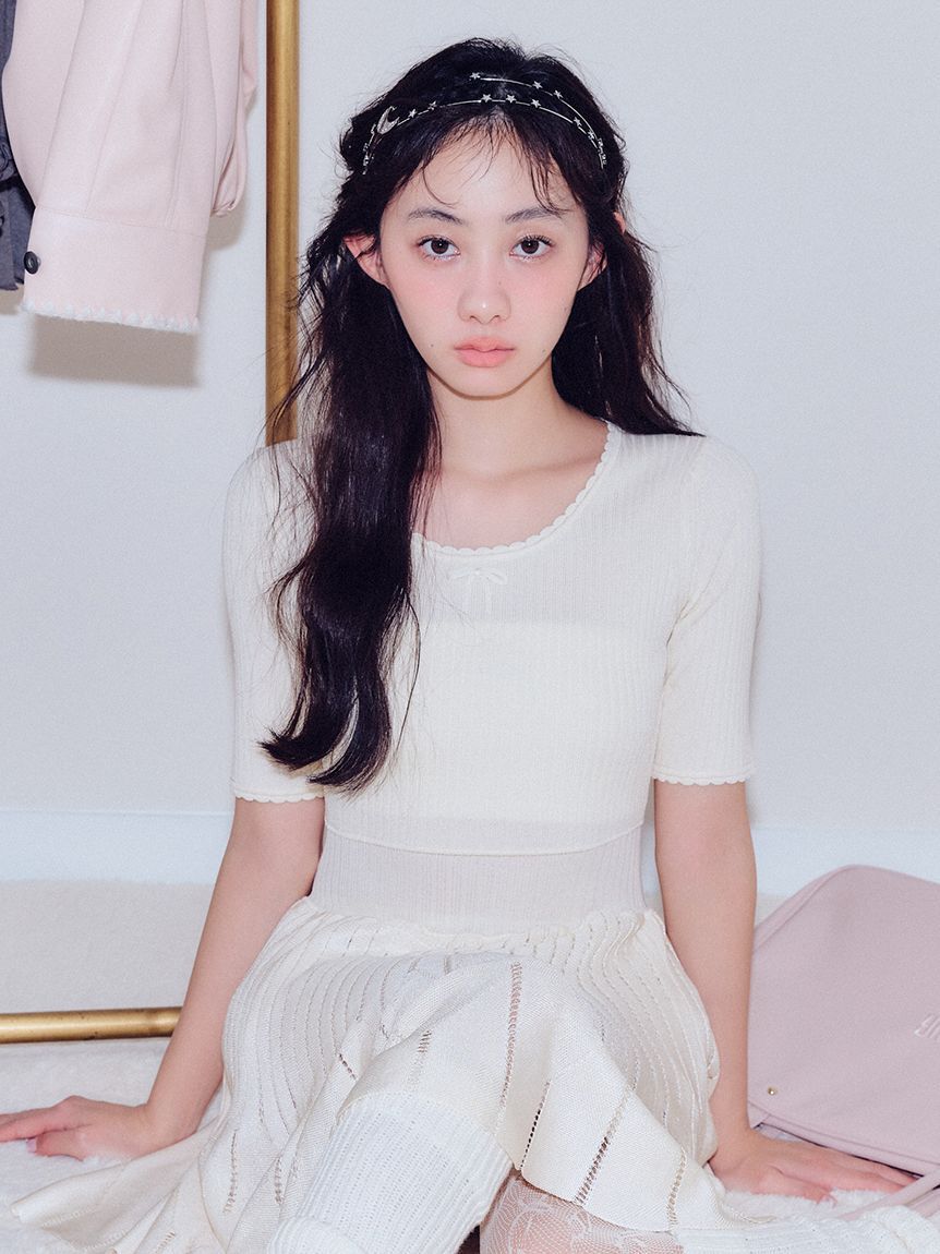 FURFUR「ロゴ刺繍バンドゥブラトップ」|インナー|WHT