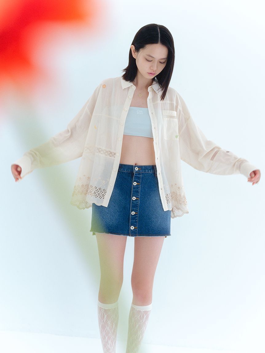 FURFUR「ロゴ刺繍バンドゥブラトップ」|インナー|