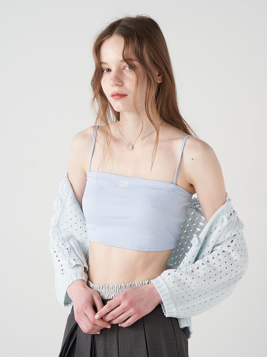 FURFUR「ロゴ刺繍バンドゥブラトップ」|インナー|