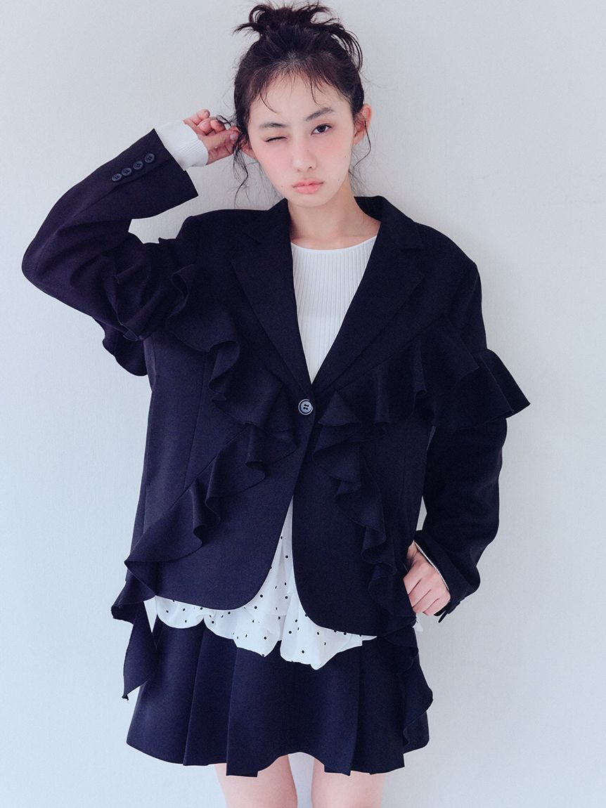 FURFUR「ベルト付きタックミニスカート」|スカート|