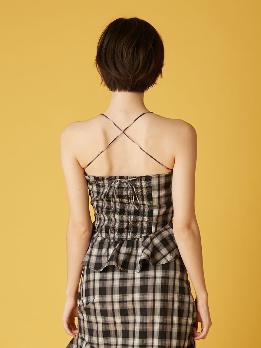 FURFUR「アシンメトリーヘムキャミソール」|キャミソール|