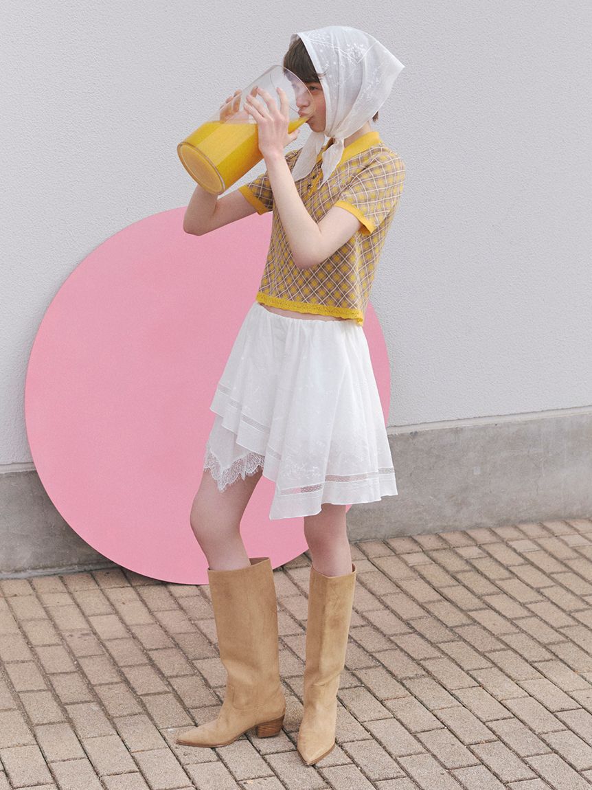 FURFUR「ハンカチ刺繍マルチウェイキャミソール」|キャミソール|