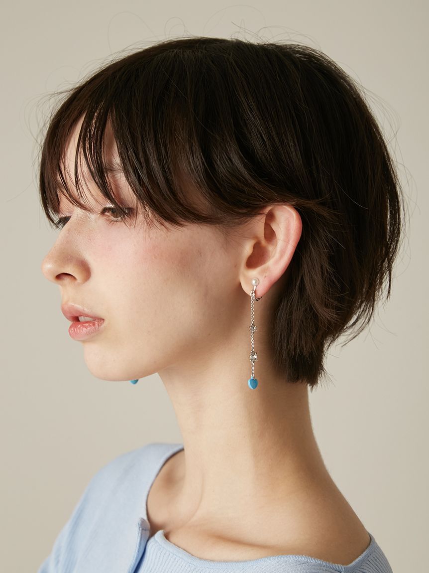 FURFUR「ハートモチーフイヤリング」|イヤリング|