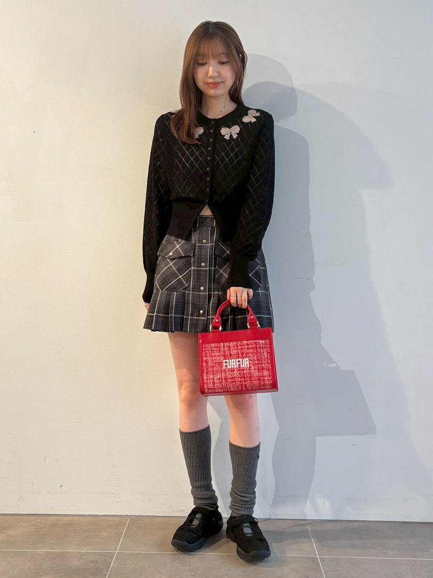 FURFUR「【限定カラー】ツイードロゴトートバッグ」|トートバッグ|