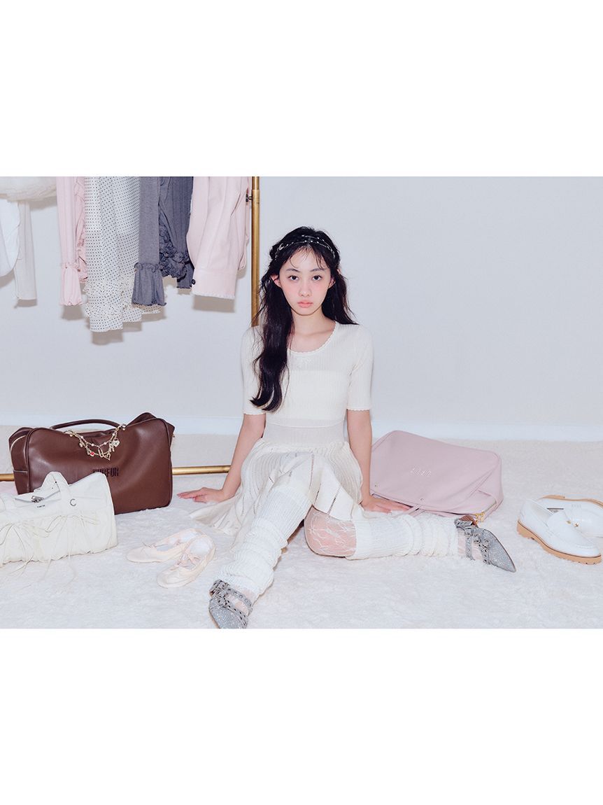 FURFUR「【WEB限定カラー】リボンドラムバッグ」|ショルダー・メッセンジャー|