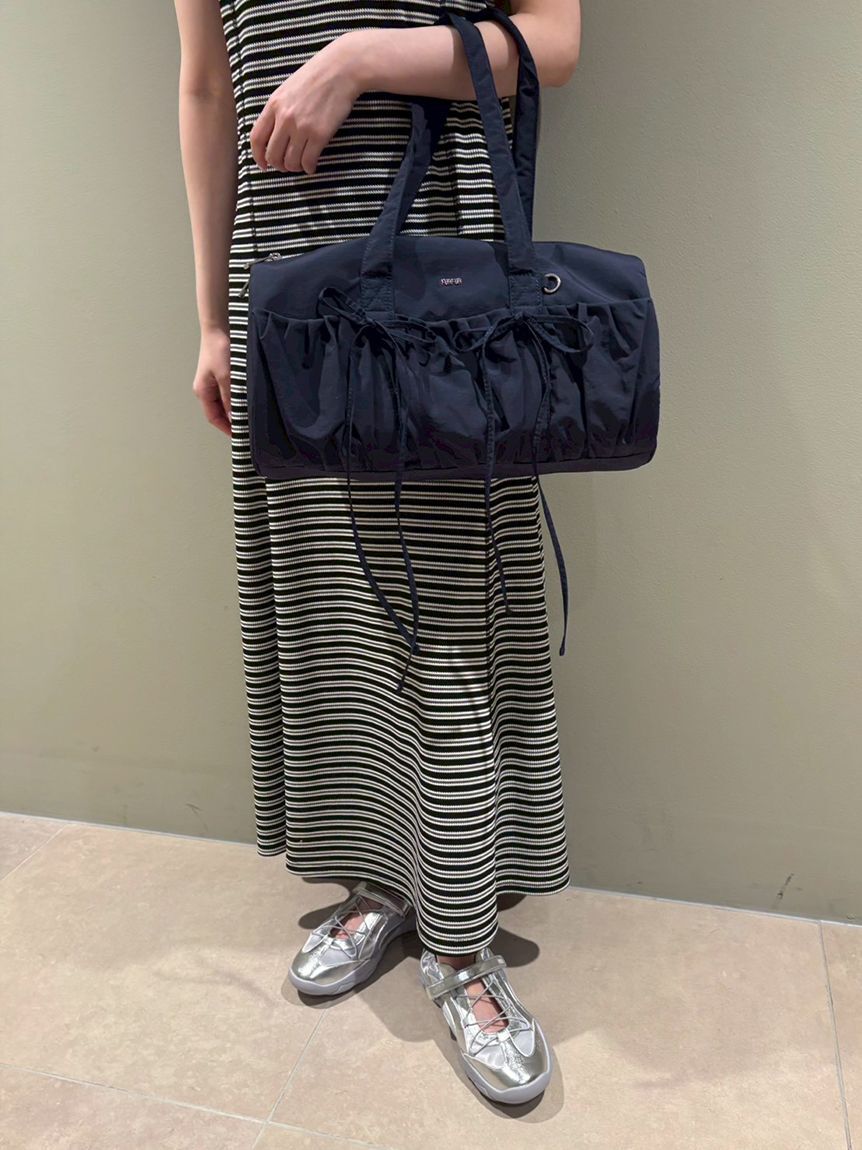 FURFUR「【WEB限定カラー】リボンドラムバッグ」|ショルダー・メッセンジャー|