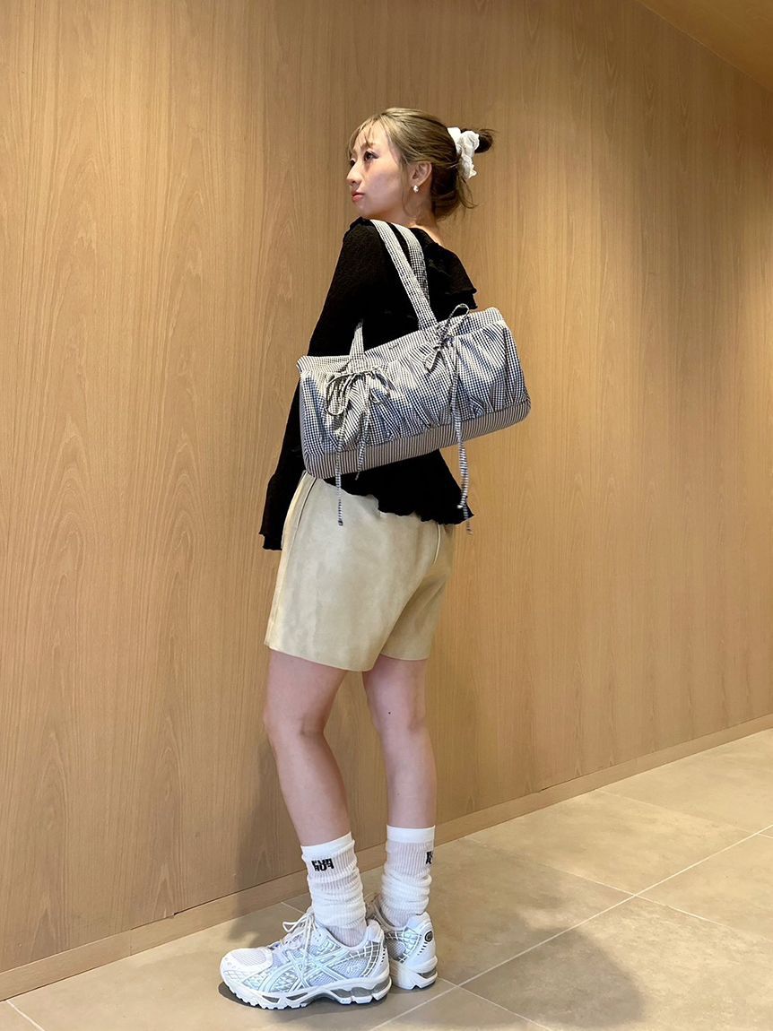 FURFUR「【WEB限定カラー】リボンドラムバッグ」|ショルダー・メッセンジャー|