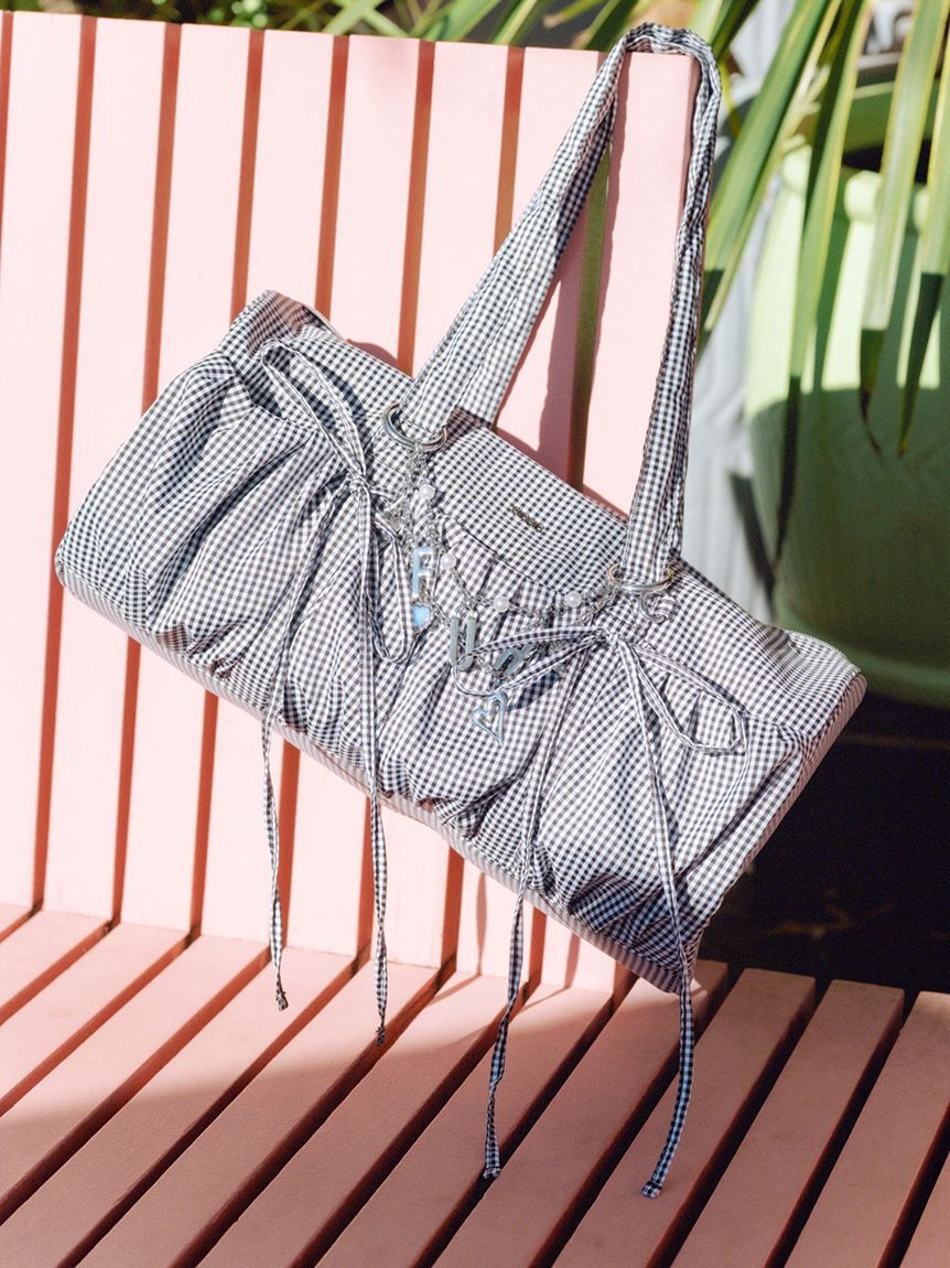 FURFUR「【WEB限定カラー】リボンドラムバッグ」|ショルダー・メッセンジャー|