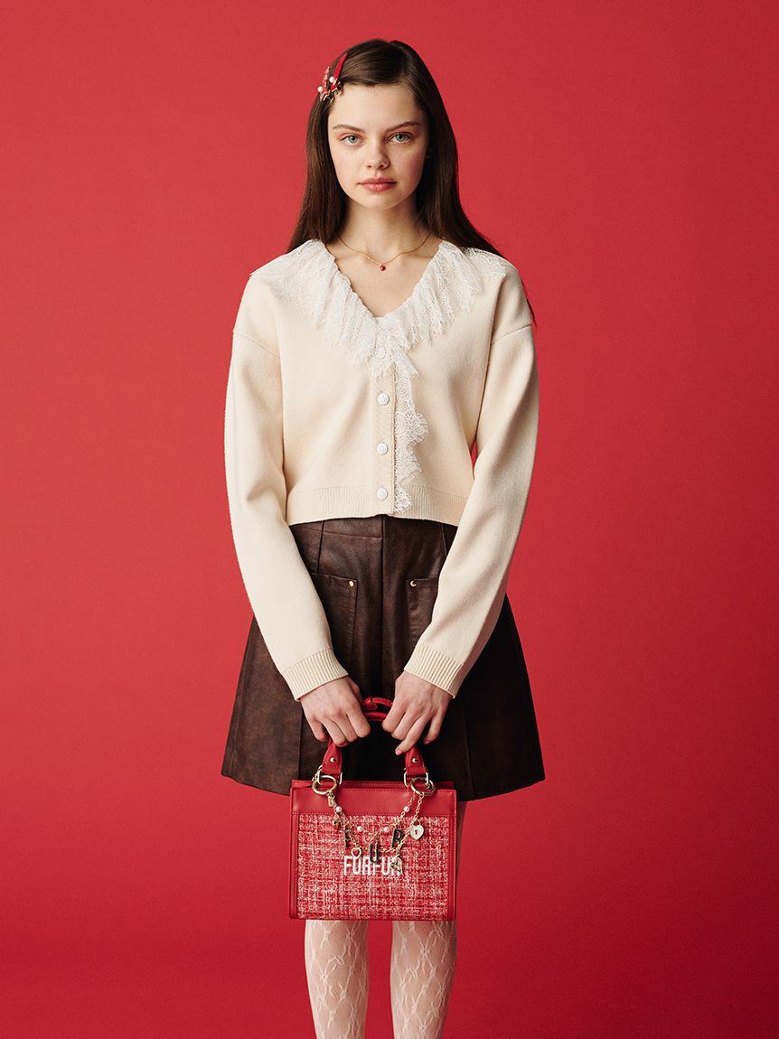 FURFUR「ロゴハートバッグチャーム」|キーケース|