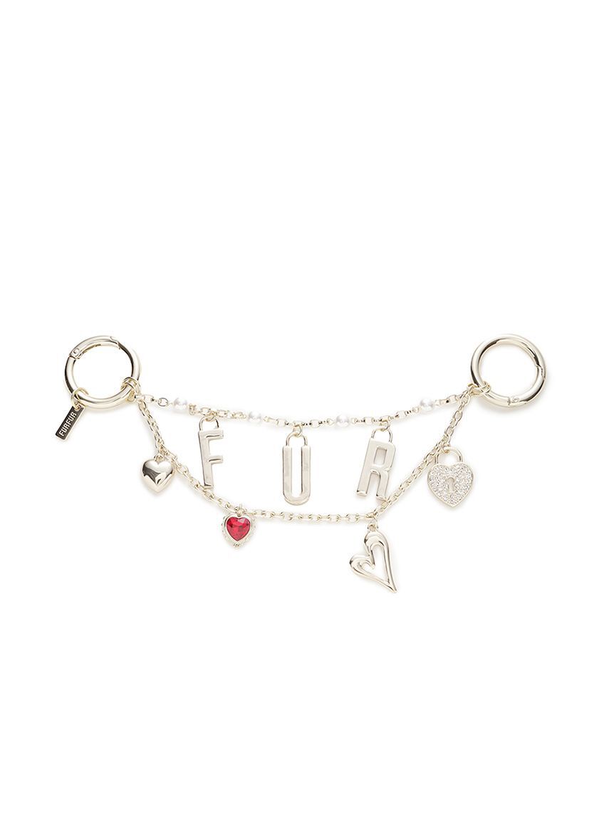 FURFUR「ロゴハートバッグチャーム」|キーケース|GLD