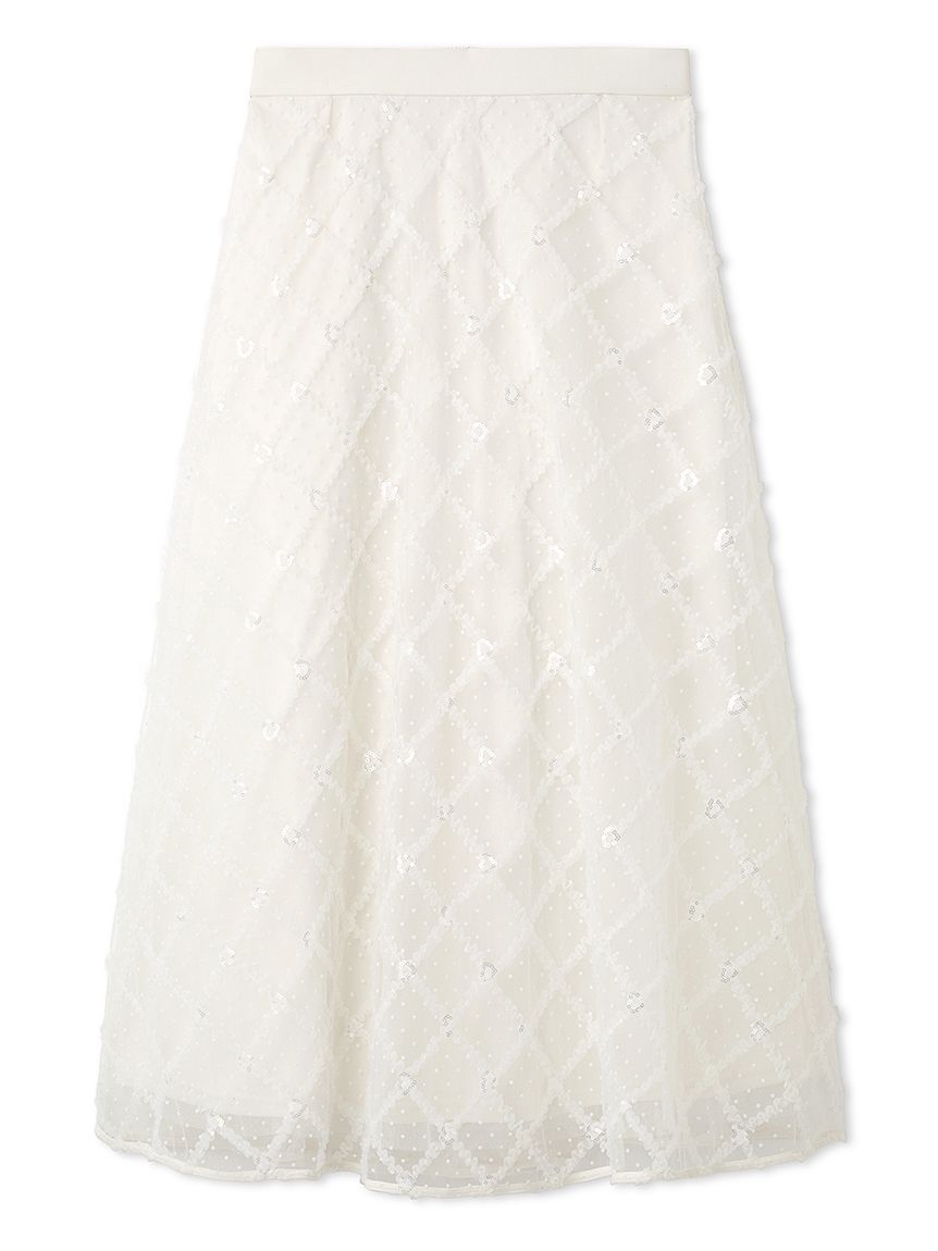 FURFUR「フリルチェックチュールスカート」|スカート|