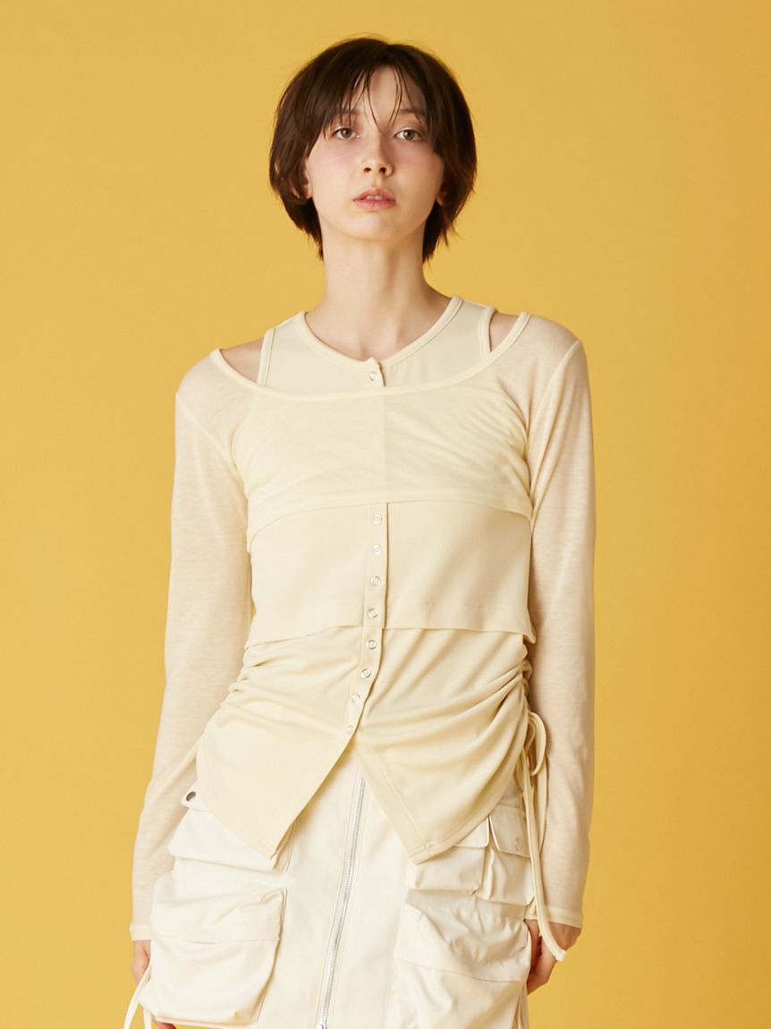 FURFUR「カットソーレイヤードプルオーバー」|Tシャツ・カットソー|CRM