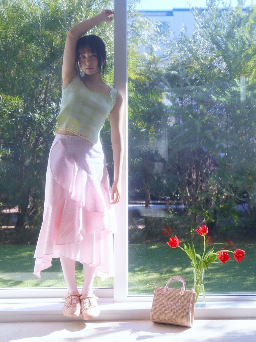 FURFUR「ギンガムジャガードプルオーバー」|ニット・セーター|