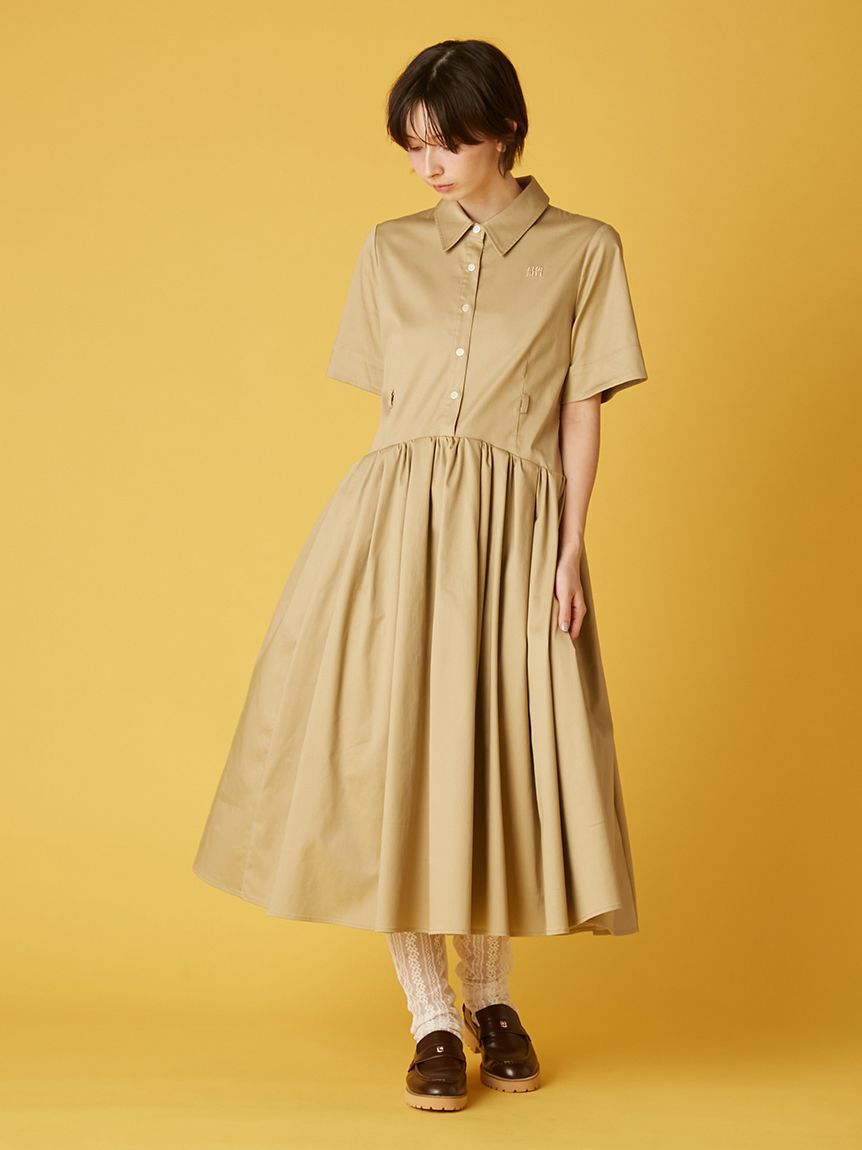 FURFUR「【限定サイズ】ベルト付きコードレーンシャツワンピース」|ワンピース|