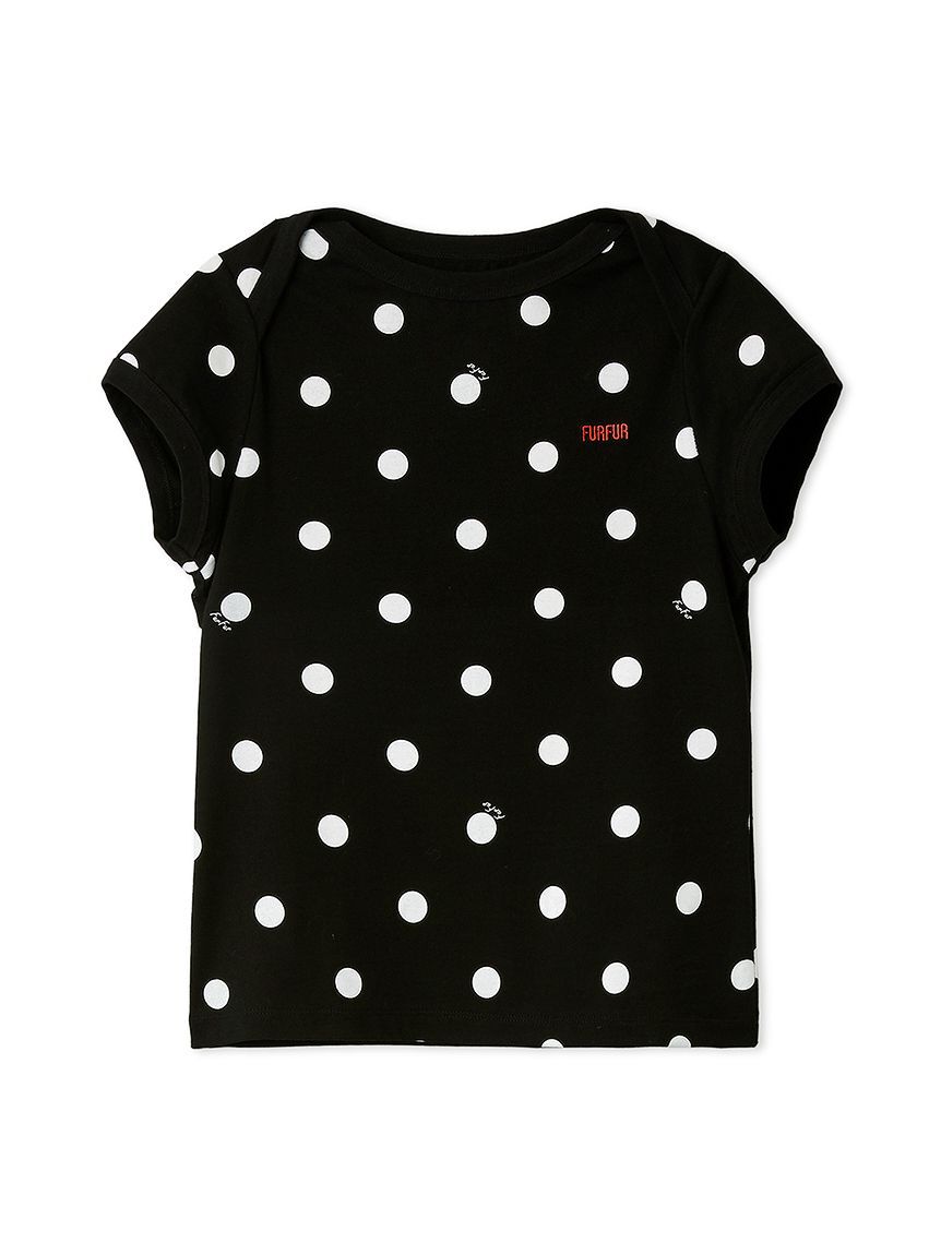 FURFUR「ポルカドットコンパクトTシャツ」|Tシャツ・カットソー|BLK