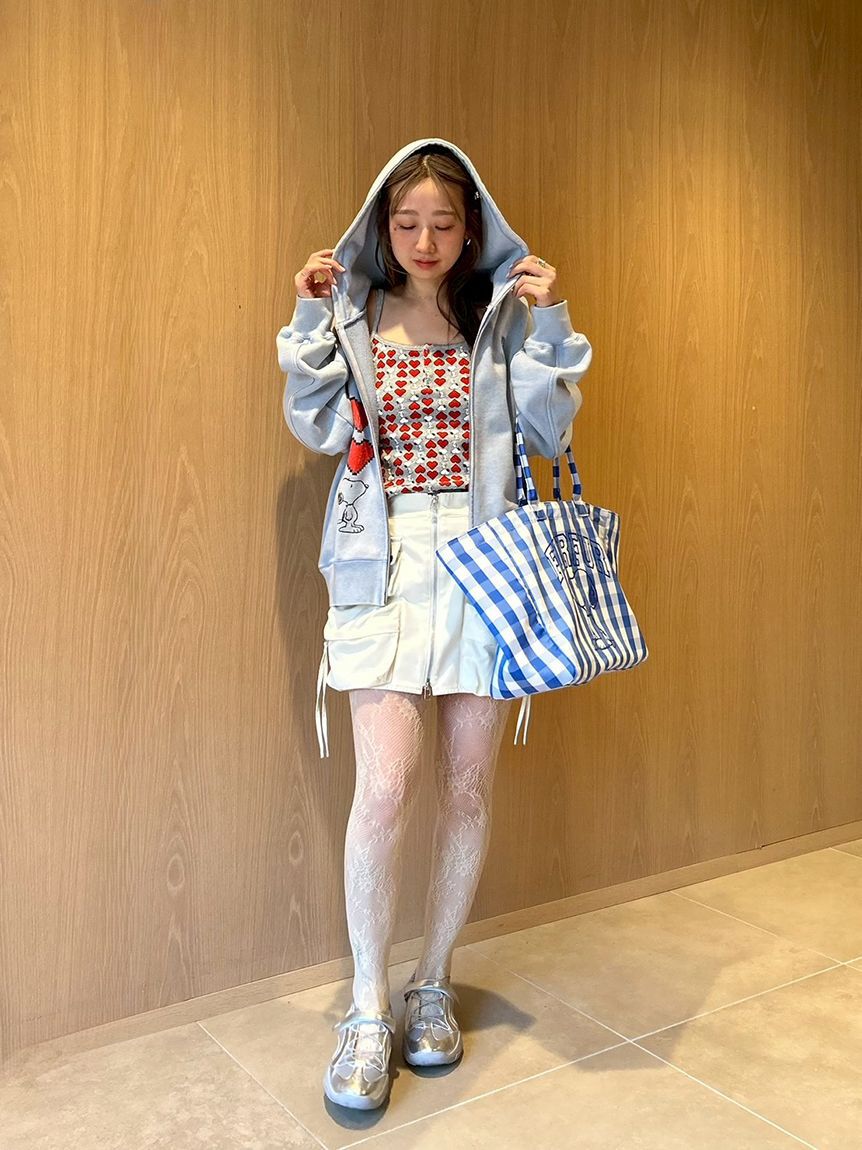 FURFUR「スヌーピーコラボ総柄キャミソール」|キャミソール|