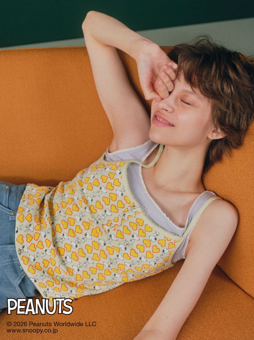 FURFUR「スヌーピーコラボ総柄キャミソール」|キャミソール|