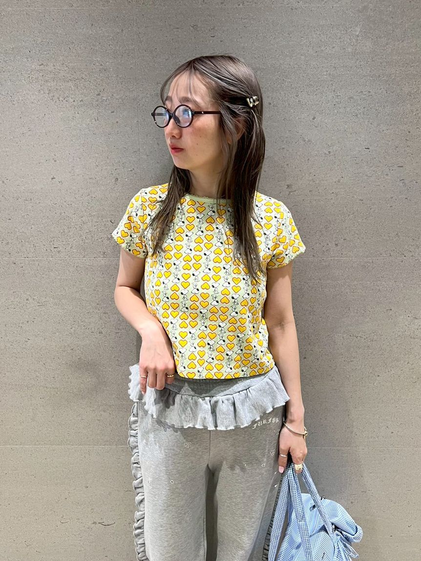 FURFUR「スヌーピーコラボ総柄Tシャツ」|Tシャツ・カットソー|