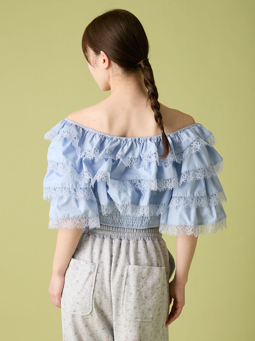 FURFUR「ティアードフリルブラウス」|シャツ・ブラウス|