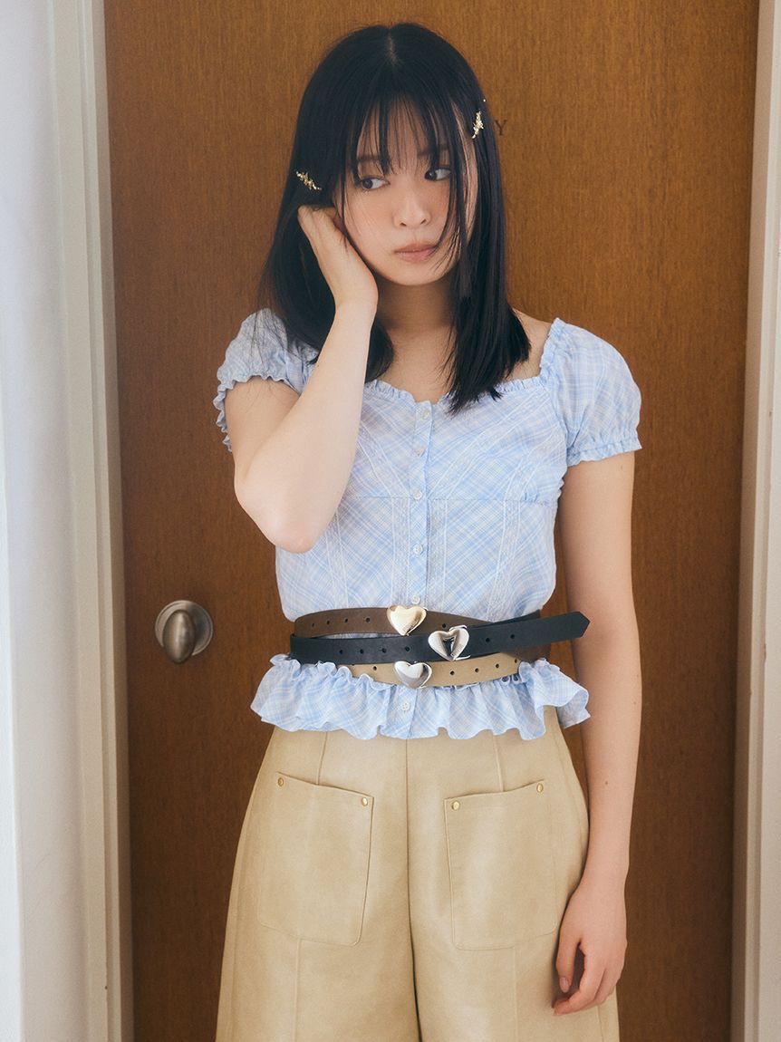 FURFUR「コンパクトチェックブラウス」|シャツ・ブラウス|