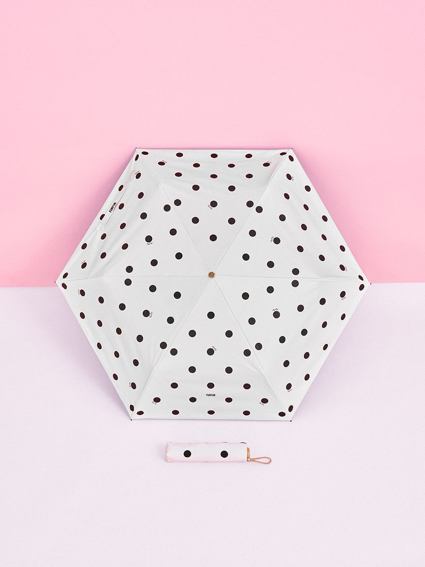 FURFUR「【FURFUR&times;PROTECT U】晴雨兼用折り畳み日傘 (ドット柄・小花柄）」|傘|DOT
