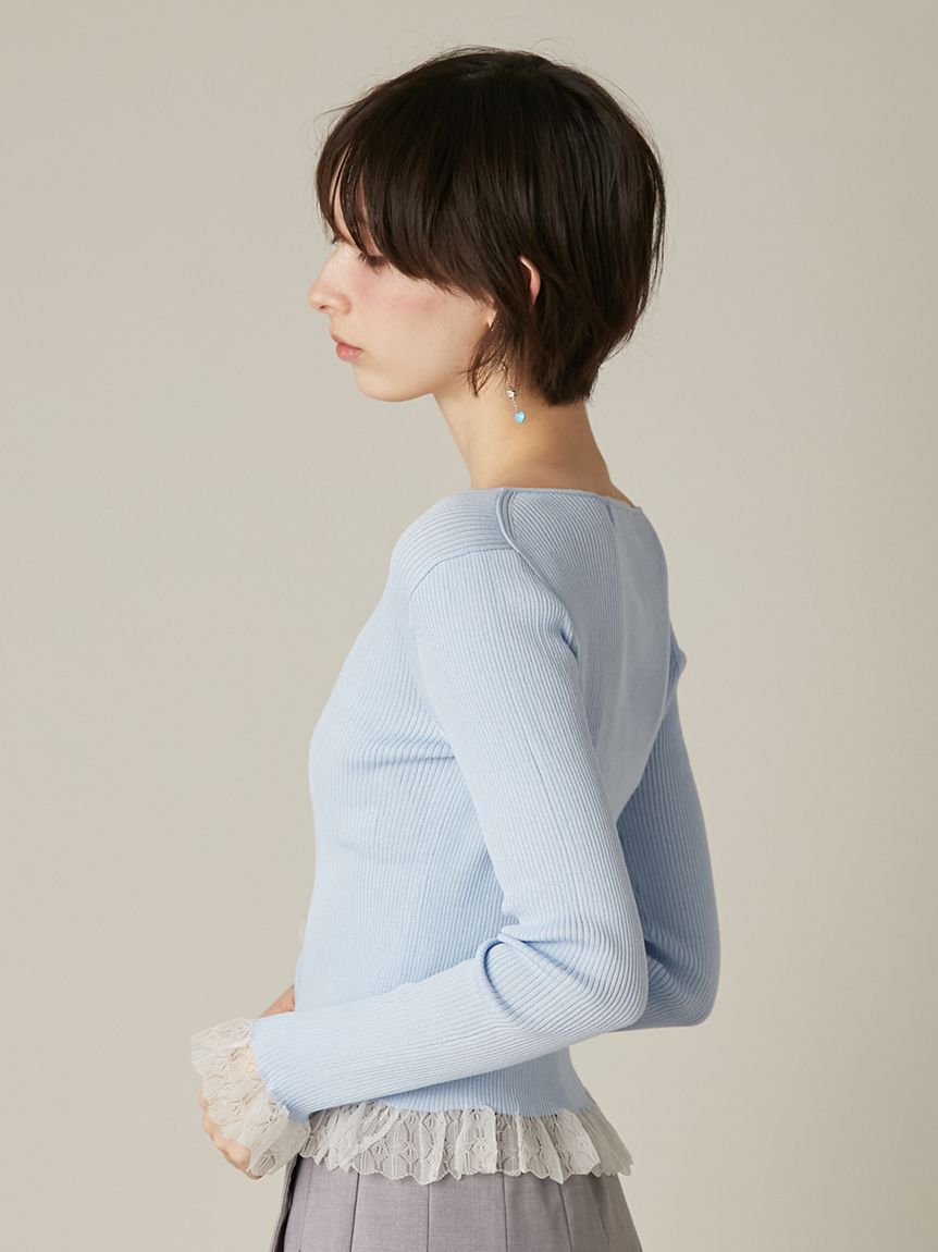 FURFUR「【UVカット】トリミングリブカーディガン【WEB限定カラー】」|カーディガン|