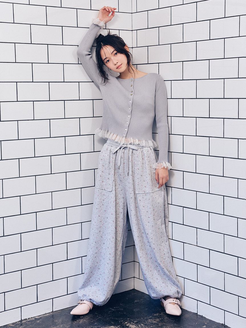 FURFUR「【UVカット】トリミングリブカーディガン【WEB限定カラー】」|カーディガン|