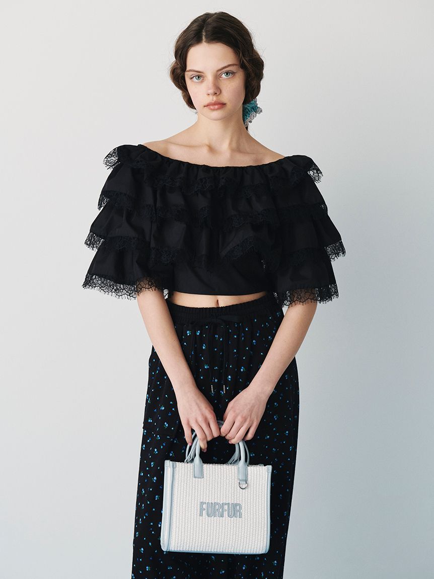 FURFUR「【限定カラー】ラフィアロゴトートバッグ」|トートバッグ|