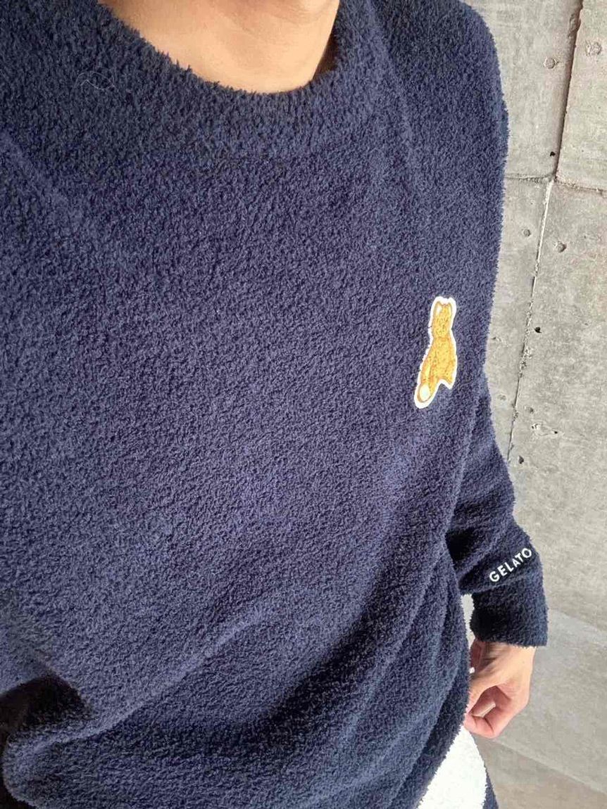 GELATO PIQUE HOMME「【ONLINE限定】【HOMME】ベビモコベアプルオーバー＆ロングパンツセット」|ルームウェア|