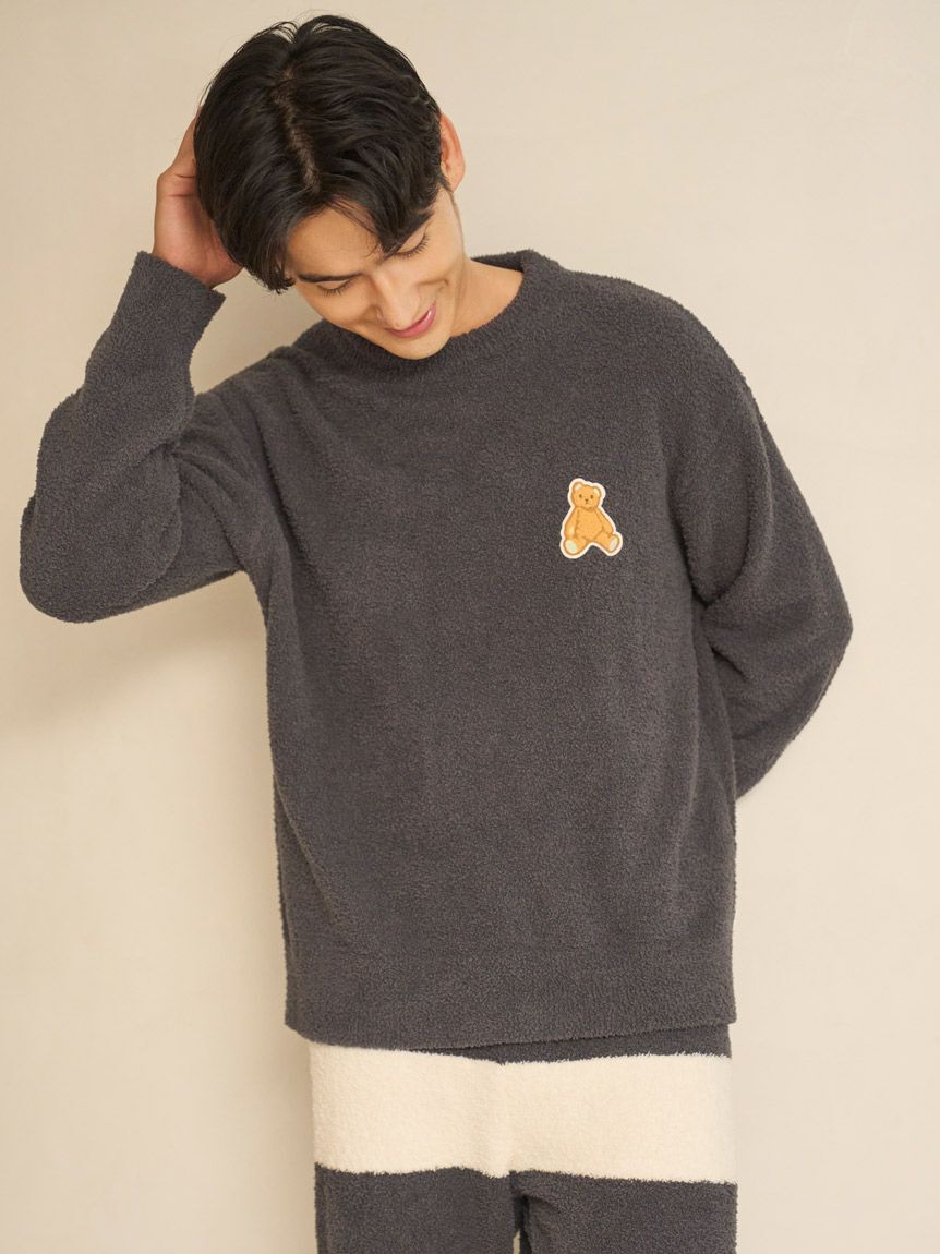 GELATO PIQUE HOMME「【ONLINE限定】【HOMME】ベビモコベアプルオーバー＆ロングパンツセット」|ルームウェア|