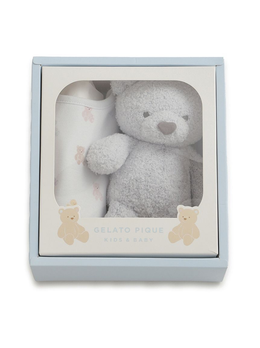 GELATO PIQUE KIDS & BABY「【ラッピング済み】【BABY】ベアぬいぐるみ&スタイ2点セット ギフトBOX」|その他ベビー用品|