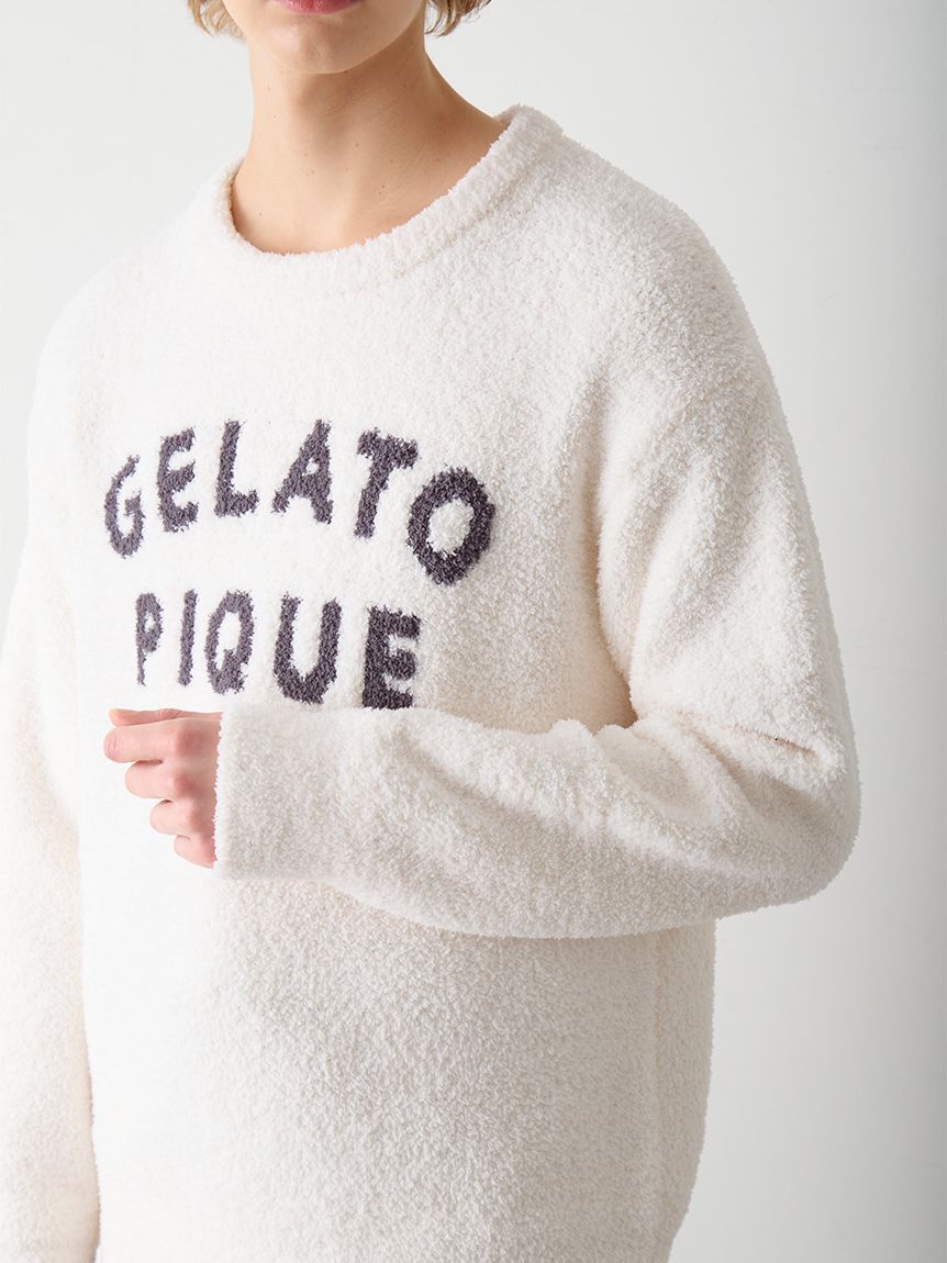 GELATO PIQUE HOMME「【HOMME】パウダーロゴジャガードプルオーバー＆ロングパンツセット」|ルームウェア|