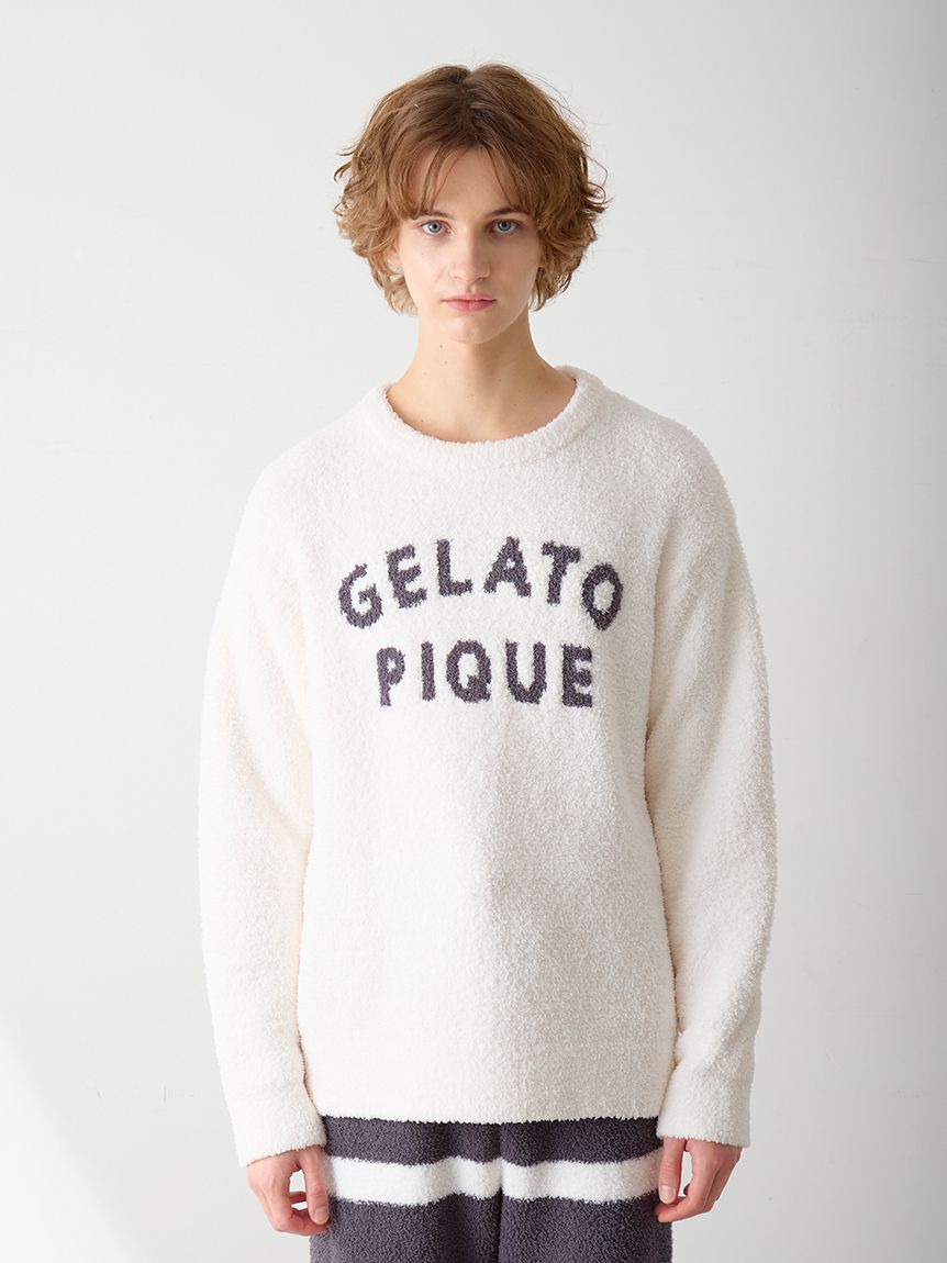 GELATO PIQUE HOMME「【HOMME】パウダーロゴジャガードプルオーバー＆ロングパンツセット」|ルームウェア|