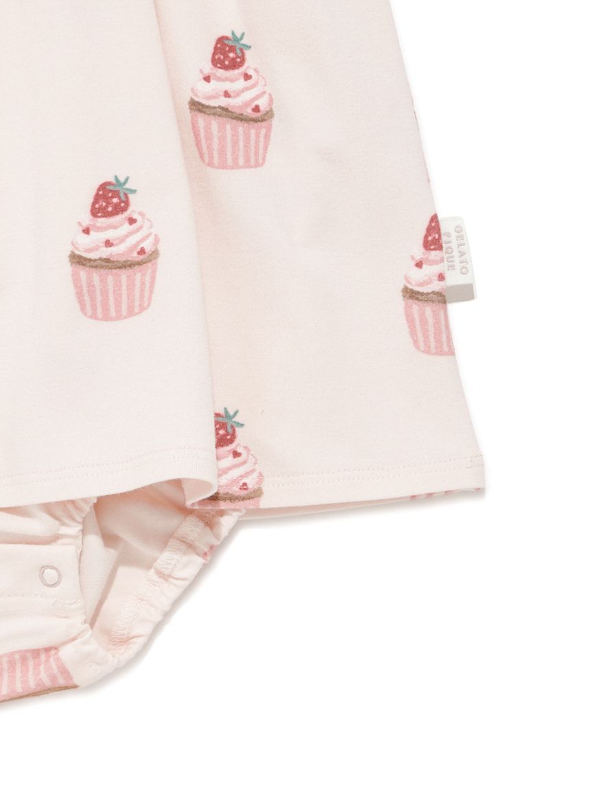 GELATO PIQUE KIDS & BABY「【BABY】カップケーキ柄ロンパース」|ロンパース|