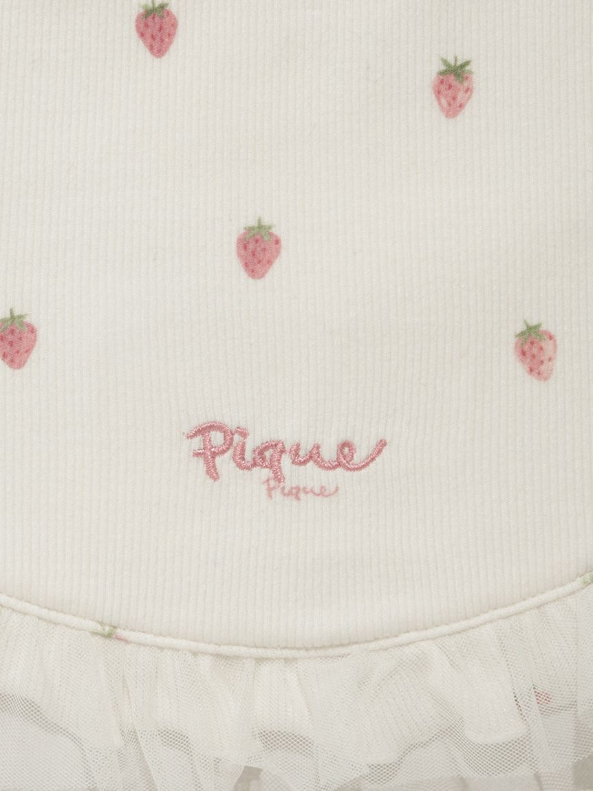 GELATO PIQUE KIDS & BABY「【BABY】ストロベリー柄チュールスタイ」|スタイ|