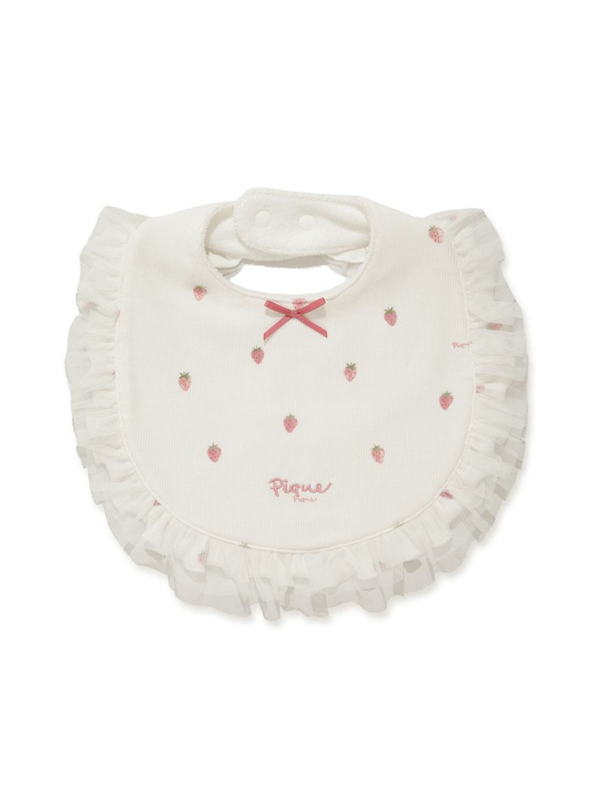 GELATO PIQUE KIDS & BABY「【BABY】ストロベリー柄チュールスタイ」|スタイ|