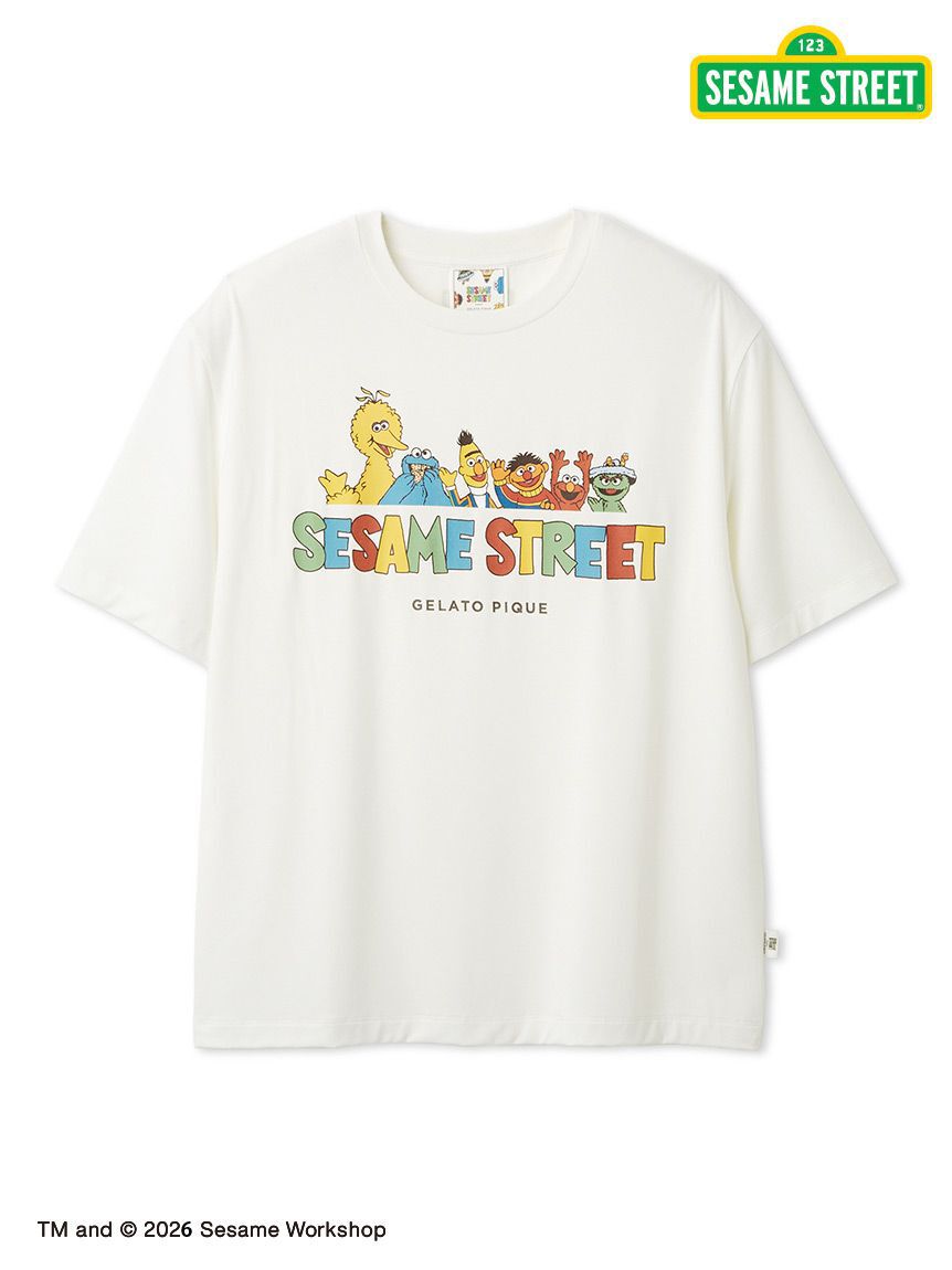 GELATO PIQUE HOMME「【SESAME STREET】【HOMME】ワンポイントTシャツ」|ルームウェア|